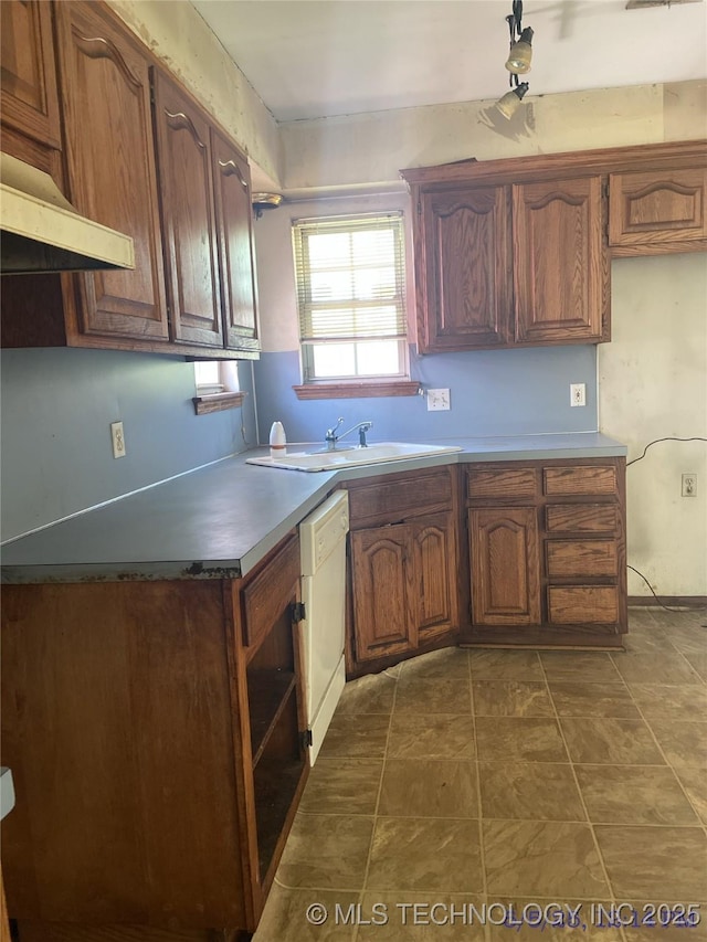 10813 E 34th Pl, Tulsa, OK 74146 - kitchen featuring white dishwasher and a sink