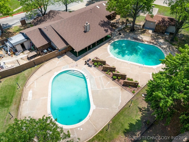 view of pool