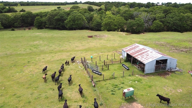overview of rural landscape featuring agricultural land
