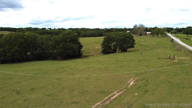 aerial overview of property's location featuring rural landscape
