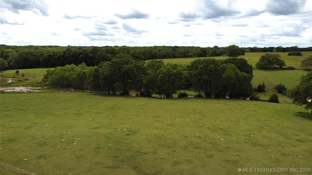 view of undeveloped land with rural landscape