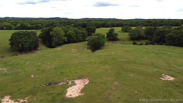 aerial view of sparsely populated area