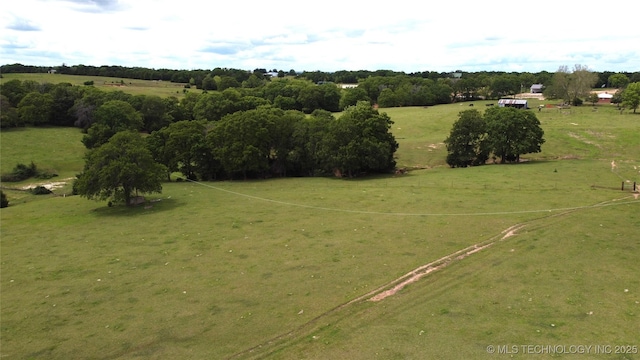 aerial view of sparsely populated area