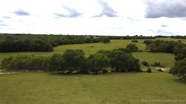 view of undeveloped land featuring rural landscape