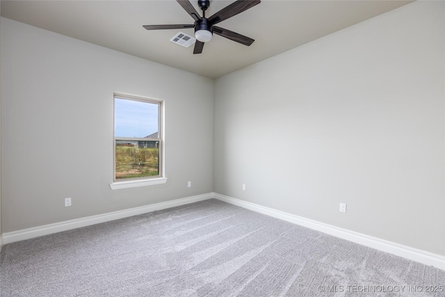 204 Maple Leaf, Durant, OK 74701 - carpeted empty room featuring ceiling fan and baseboards
