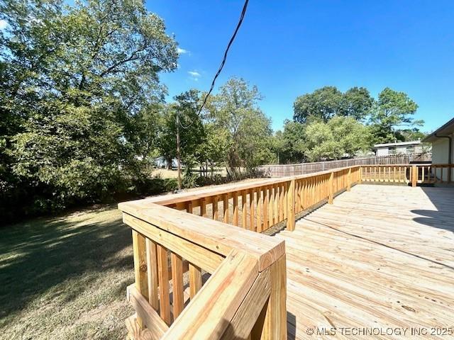 711 N SW, Ardmore, OK 73401 - view of wooden terrace