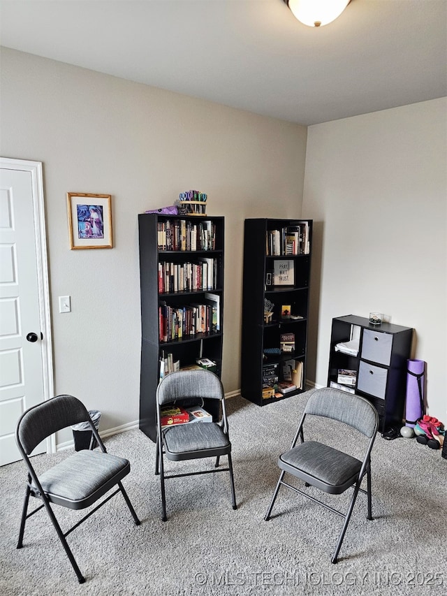 2721 S 8th St E, Broken Arrow, OK 74012 - sitting room with carpet floors and baseboards