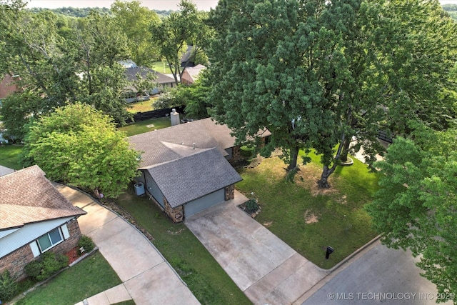 3719 E 84th St, Tulsa, OK 74137 - view from above of property