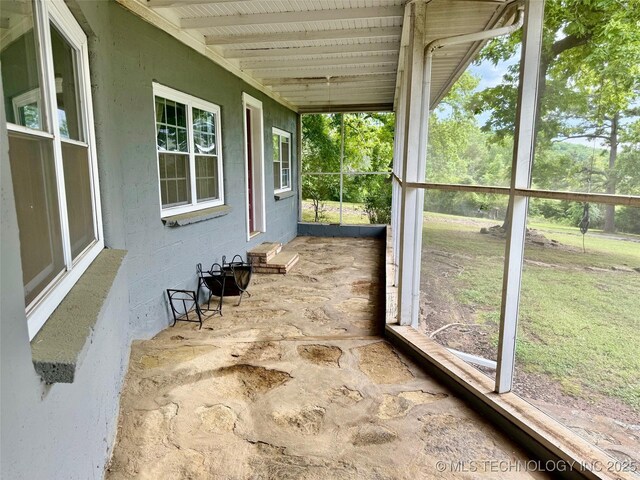 19442 W 929, Cookson, OK 74427 - view of unfurnished sunroom