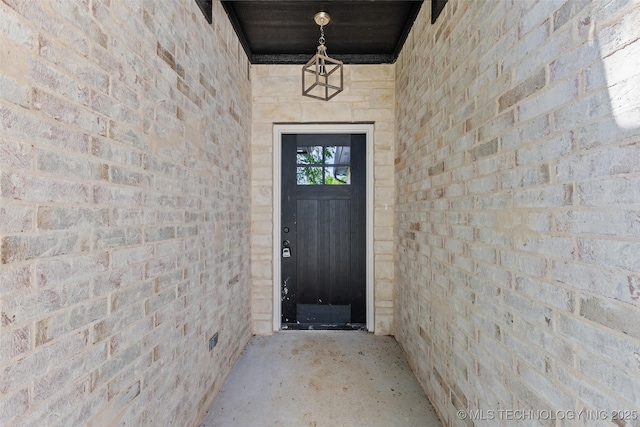 view of exterior entry