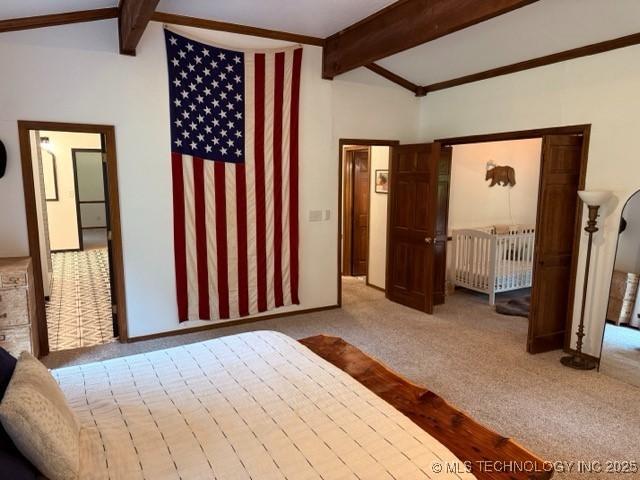 15373 N Javine Hill Rd, Skiatook, OK 74070 - carpeted bedroom featuring radiator heating unit