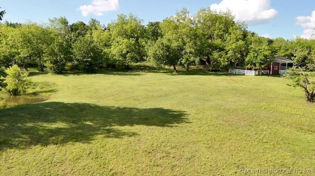 15373 N Javine Hill Rd, Skiatook, OK 74070 - view of green lawn