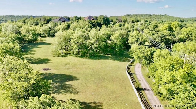 15373 N Javine Hill Rd, Skiatook, OK 74070 - drone / aerial view of a forest