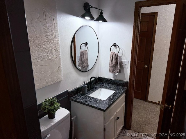 15373 N Javine Hill Rd, Skiatook, OK 74070 - half bath featuring vanity and toilet