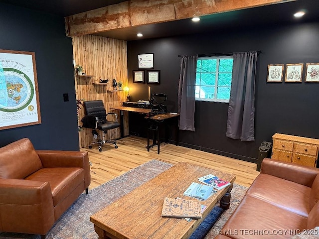 15373 N Javine Hill Rd, Skiatook, OK 74070 - office with wood finished floors