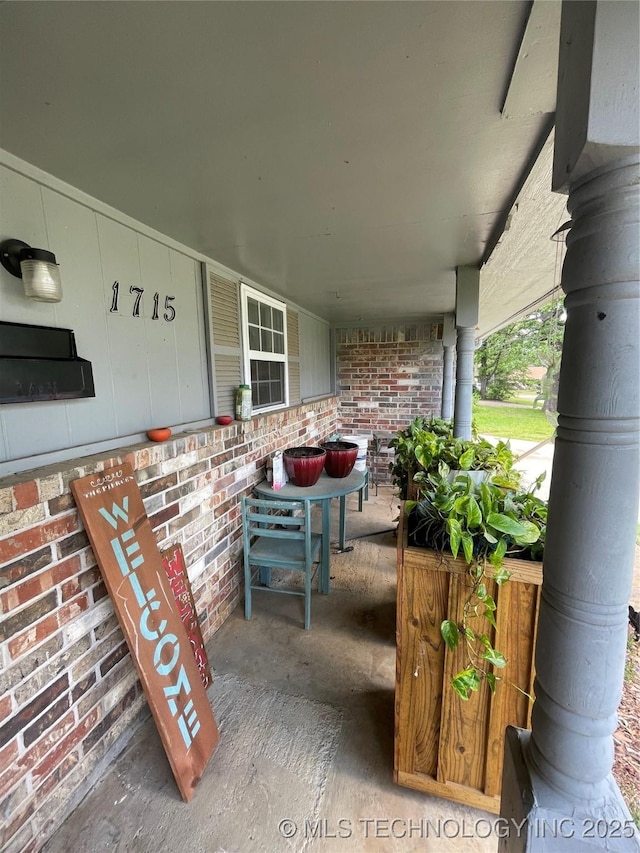 1715 Worley, Durant, OK 74701 - view of patio with covered porch
