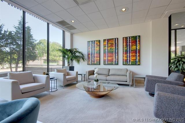 lobby featuring floor to ceiling windows