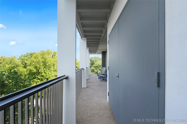 view of balcony