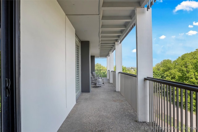 view of balcony