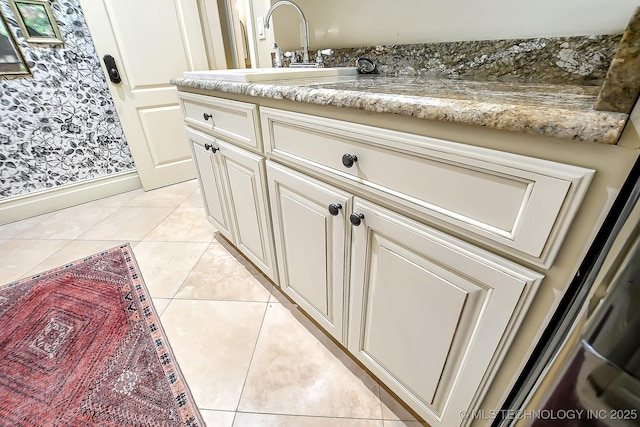 detailed view of vanity