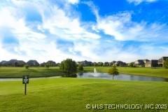 118 W 130th Pl S, Jenks, OK 74037 - view of community featuring a water view and golf course view