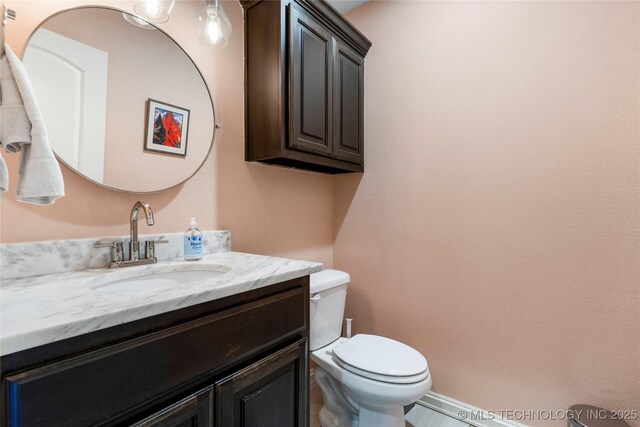 2835 E 104th St, Tulsa, OK 74137 - half bathroom with toilet and vanity