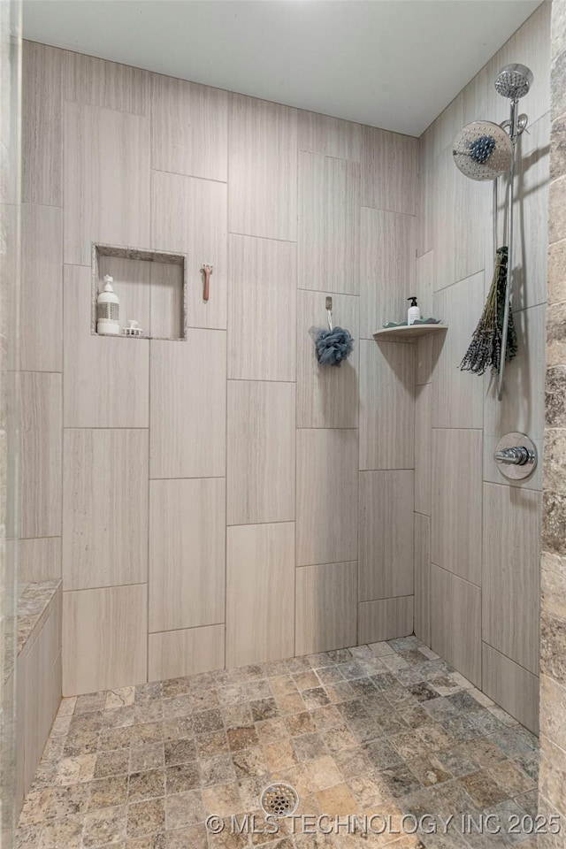2835 E 104th St, Tulsa, OK 74137 - bathroom with tiled shower
