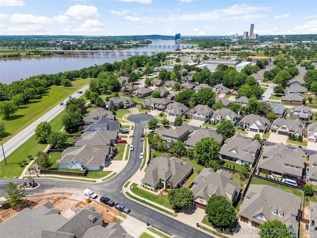 2835 E 104th St, Tulsa, OK 74137 - view of property location with a nearby body of water and nearby suburban area