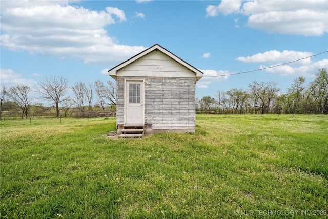 435781 E 130th Rd, Welch, OK 74369 - view of shed with entry steps
