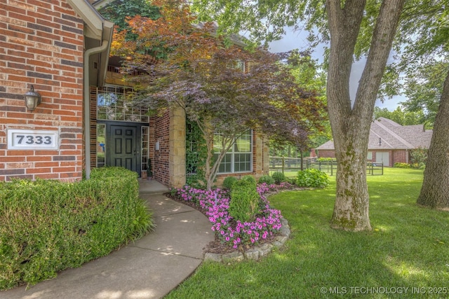 7333 S 286th E Ave, Broken Arrow, OK 74014 - view of exterior entry featuring brick siding