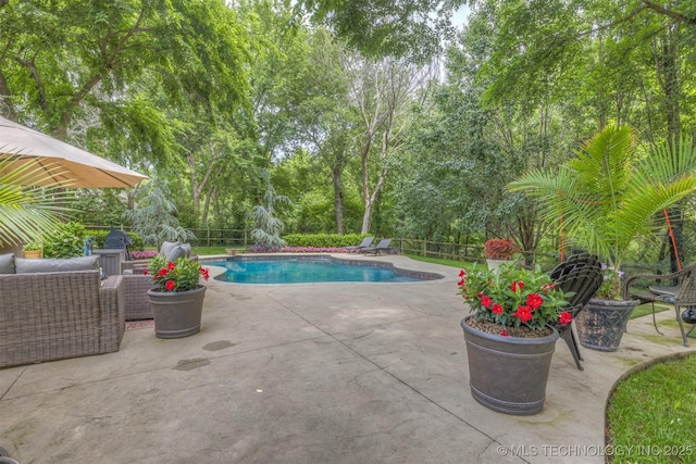 7333 S 286th E Ave, Broken Arrow, OK 74014 - view of pool with a patio and fence