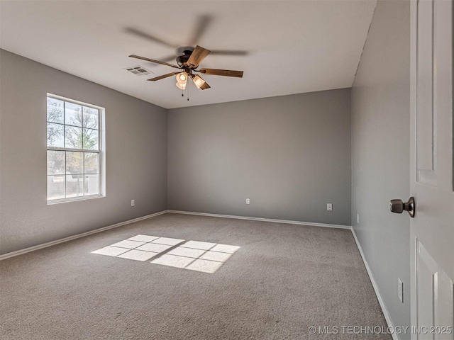 15412 E 78th St N, Owasso, OK 74055 - carpeted empty room with a ceiling fan and baseboards