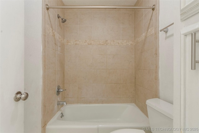 3901 E 60th Pl, Tulsa, OK 74135 - bathroom featuring toilet and shower / bath combination