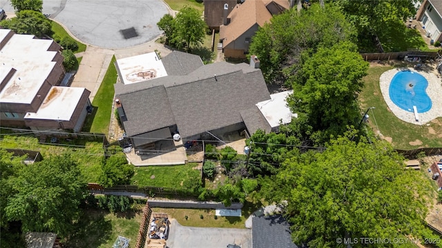 3901 E 60th Pl, Tulsa, OK 74135 - drone / aerial view of a pool