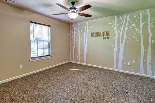 117683 Powell Rd, Eufaula, OK 74432 - carpeted spare room with ceiling fan and baseboards