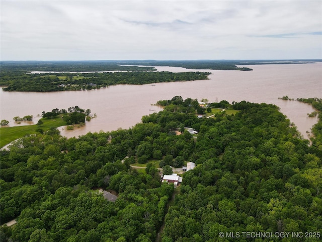117683 Powell Rd, Eufaula, OK 74432 - drone / aerial view of a large body of water and a forest
