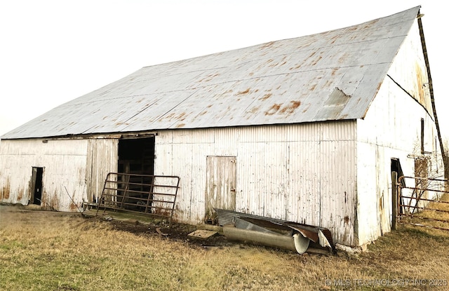 view of barn