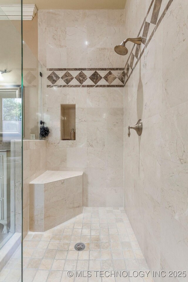 716 W 108th Pl S, Jenks, OK 74037 - full bath with tiled shower and tile walls