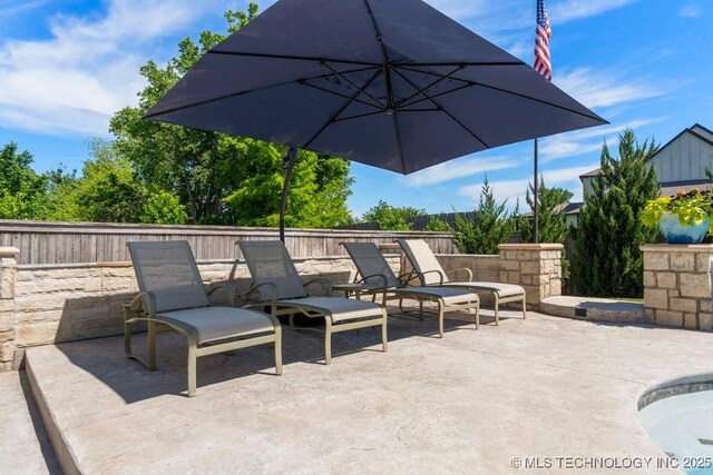 716 W 108th Pl S, Jenks, OK 74037 - view of patio with fence