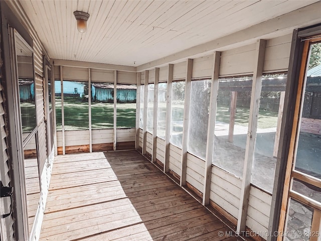 216 Belt Ave, Eufaula, OK 74432 - view of unfurnished sunroom