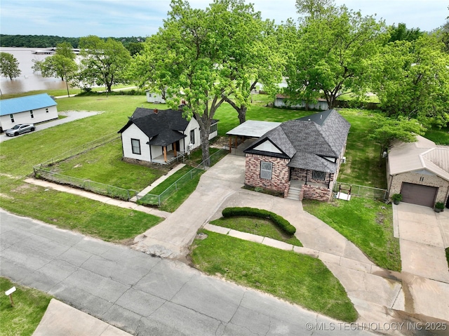 216 Belt Ave, Eufaula, OK 74432 - view from above of property