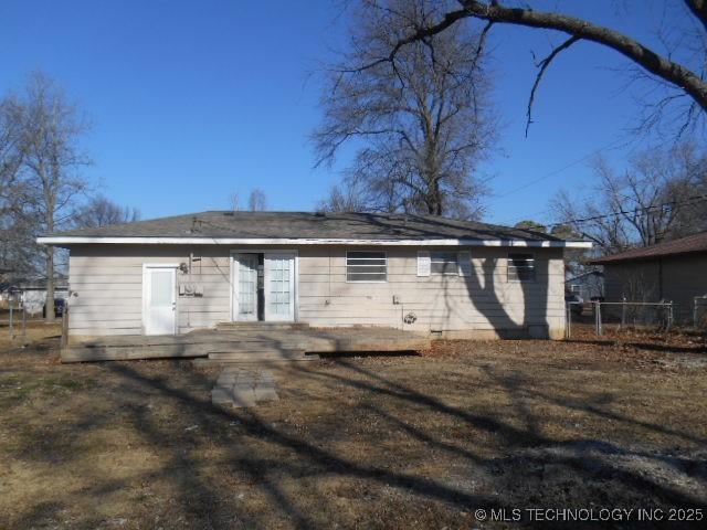 view of rear view of property