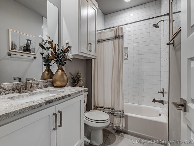 13606 S 21st Pl E, Bixby, OK 74008 - full bath with toilet, vanity, and shower / tub combo with curtain