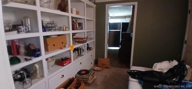 view of storage room