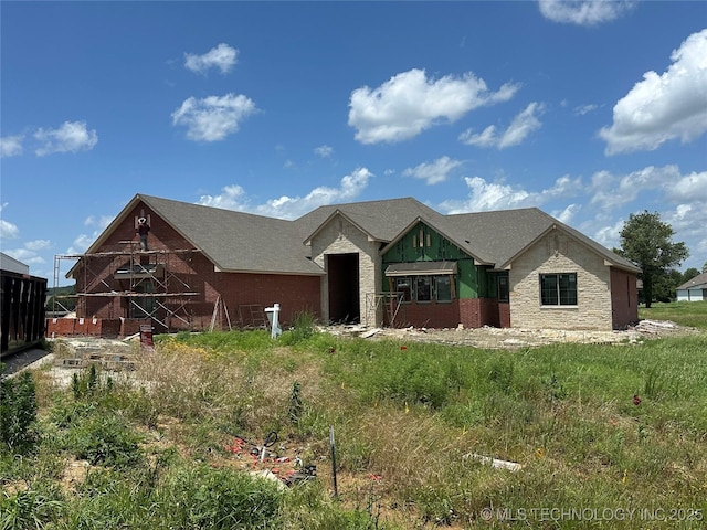 31005 E 67th St S, Broken Arrow, OK 74014 - property in mid-construction featuring stone siding