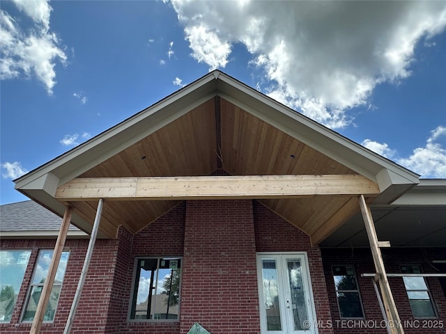 31005 E 67th St S, Broken Arrow, OK 74014 - exterior view of brick siding and french doors