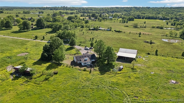 aerial view of sparsely populated area