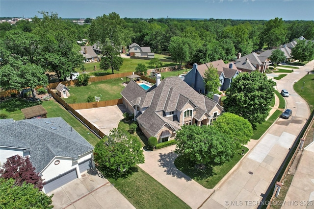 10105 S 72nd E Ave, Tulsa, OK 74133 - aerial view of residential area