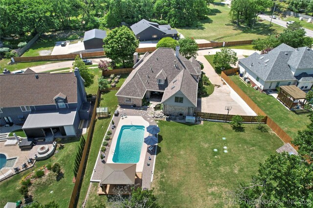 10105 S 72nd E Ave, Tulsa, OK 74133 - view of subject property with a pool area