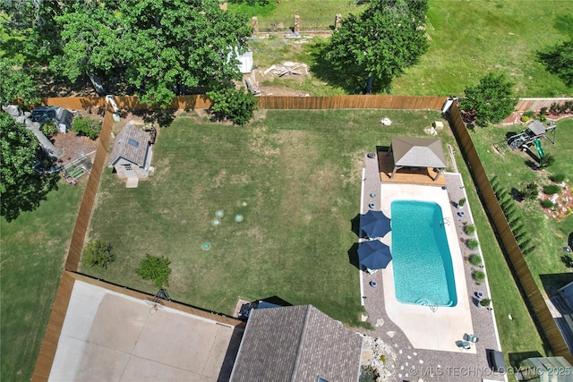 10105 S 72nd E Ave, Tulsa, OK 74133 - bird's eye view of a pool